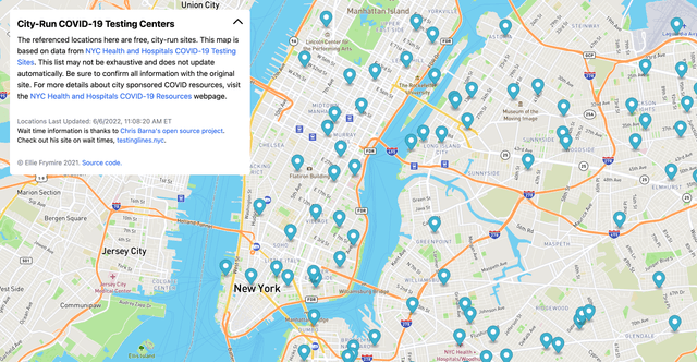 image for Covid-19 Testing Map project